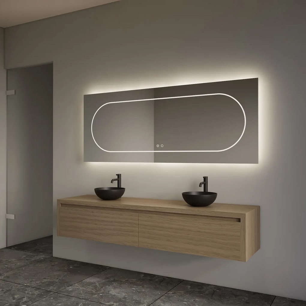 Gliss Design Ares badmeubel 160cm 2 lades corn silk zonder waskom