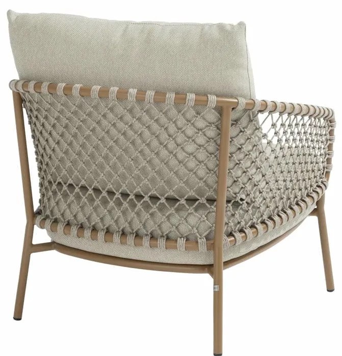 4 Seasons Outdoor Martinique loungestoel amber Loungestoel beige weerbestendig