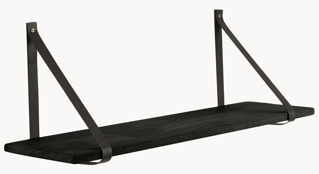 Wandplank Forno met leren riemen