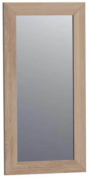 Saniclass Massief Eiken Spiegel - 40x80cm - zonder verlichting - rechthoek - Smoked oak 30050SOG