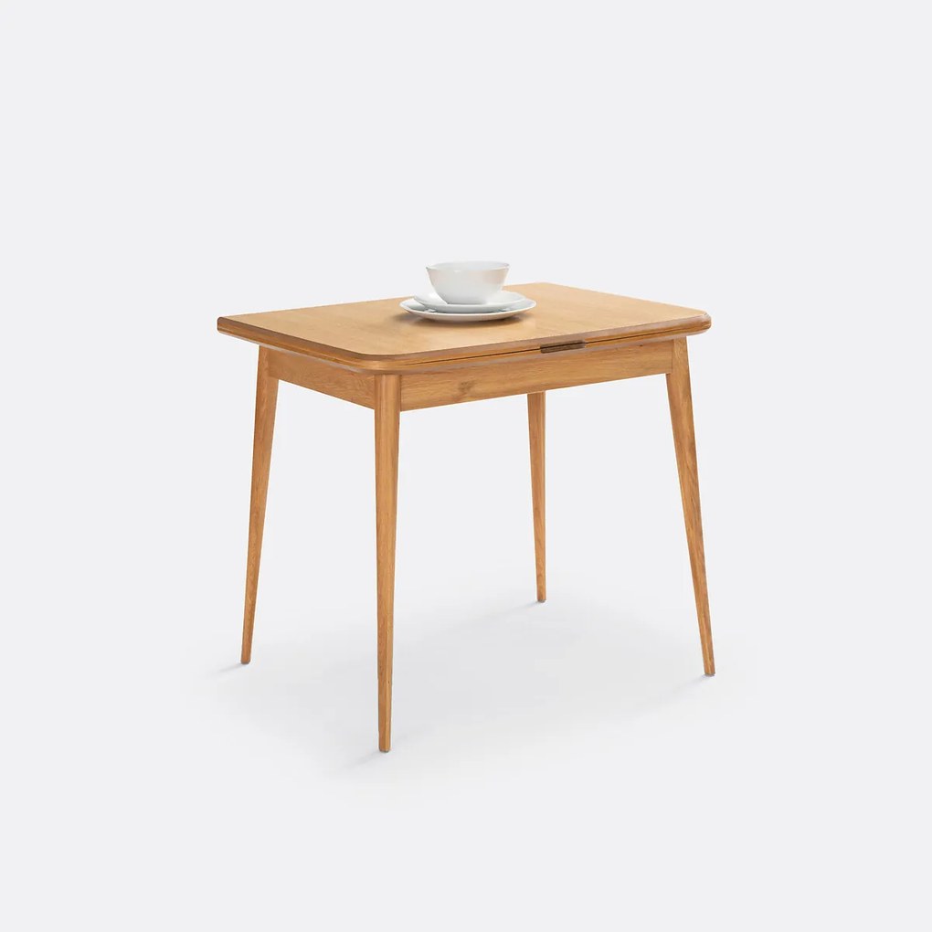 Uitschuifbare keukentafel, eikenfineer, AYLIN