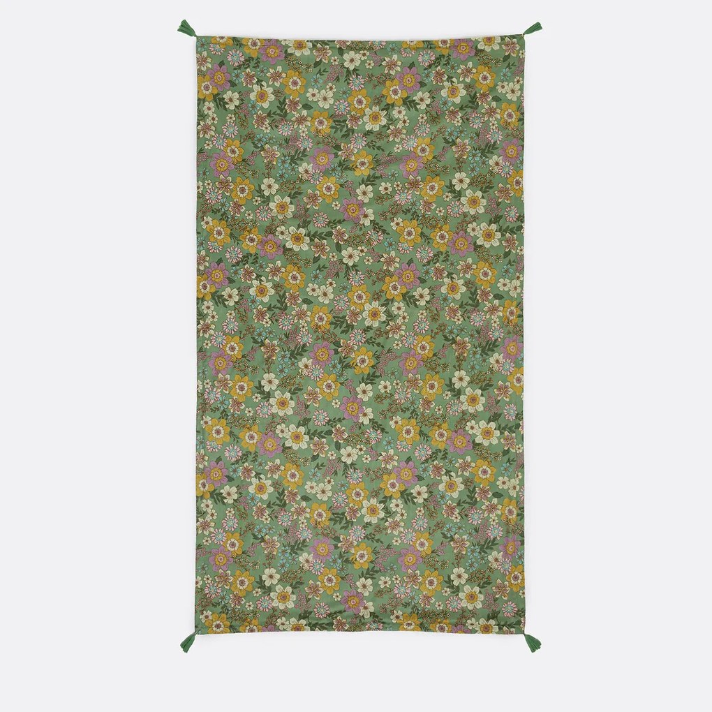 Bedrukte XL badstof gevoerde Fouta, Rosemary