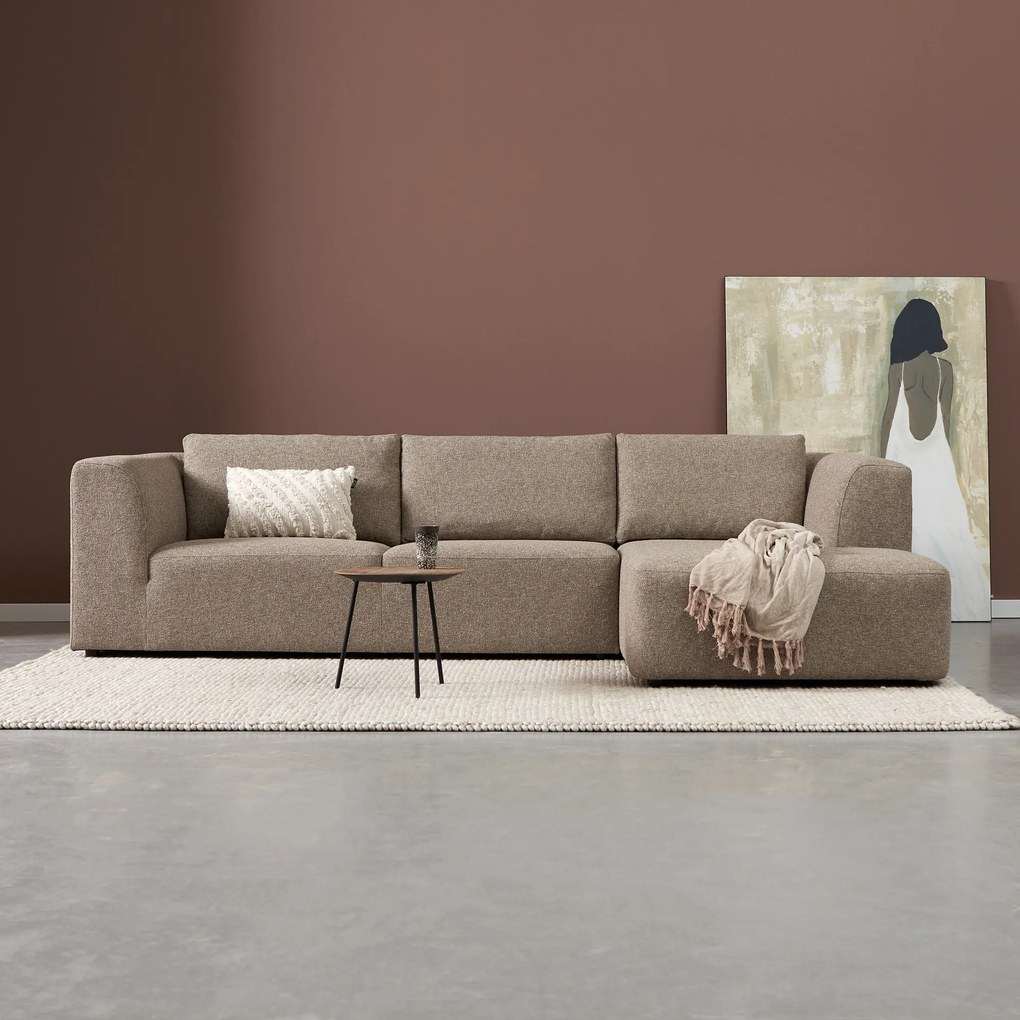 PEPP Interiors Jazz Hoekbank Met Hoge Rugleuning Taupe Rechts
