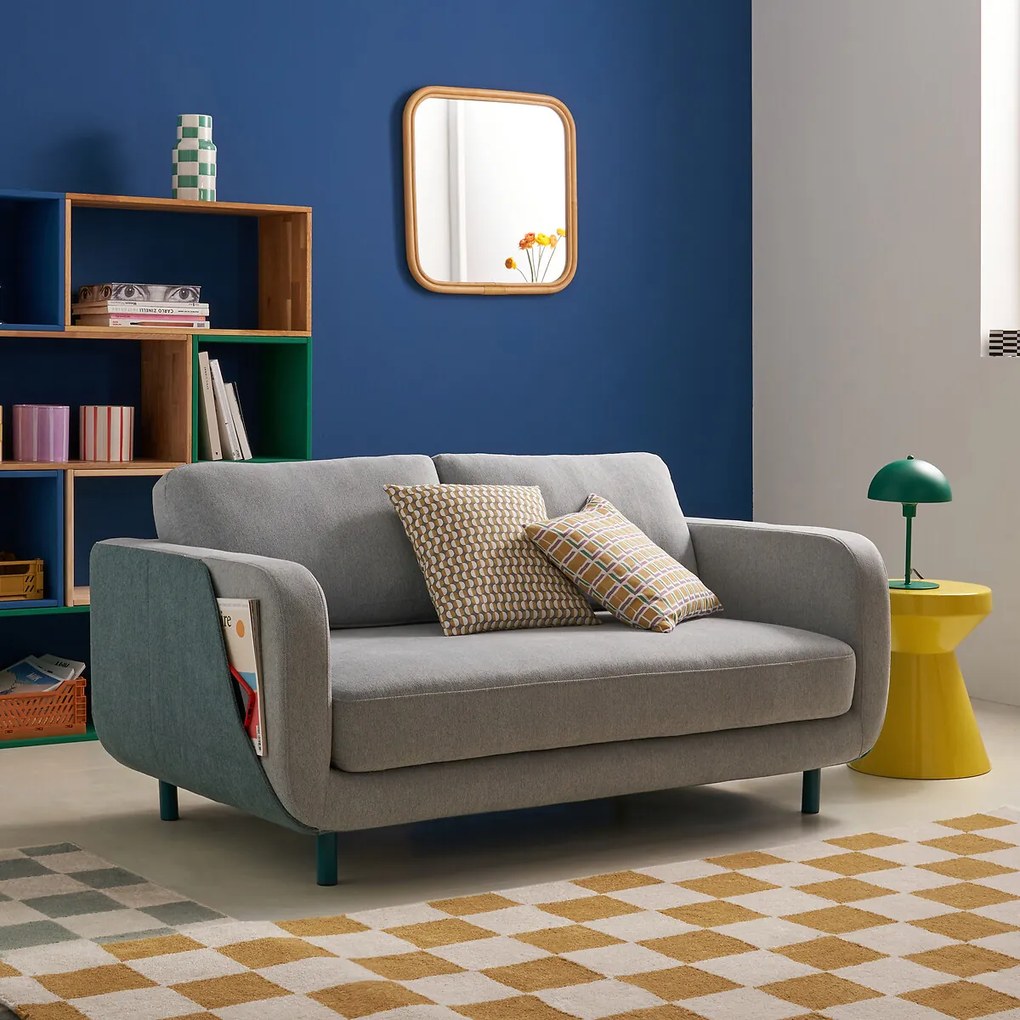 Bank 2-zit getextureerde stof, Jimba