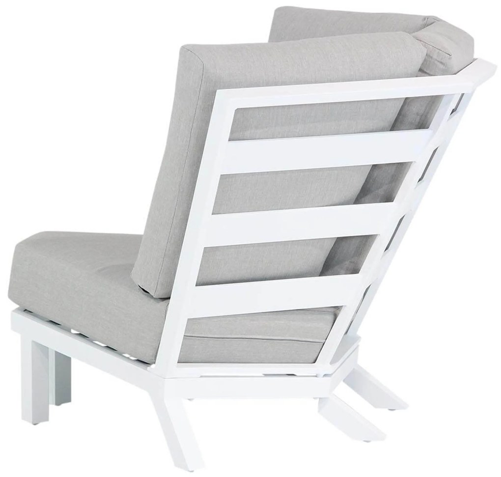 Hoek loungeset 6 personen Aluminium Wit Santika Furniture Santika Cinta