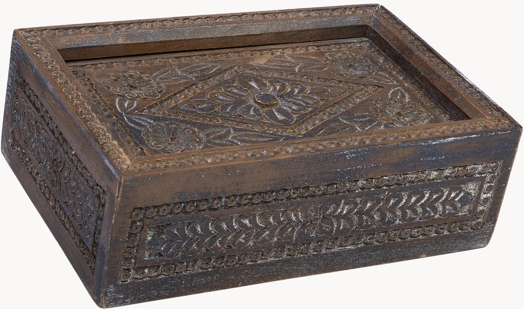 Decoratieve opbergdoos Rivo van mangohout