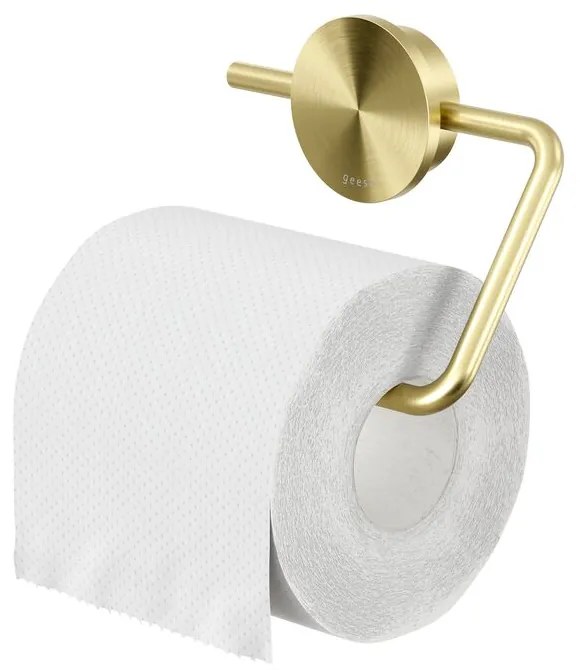 Geesa Opal toiletrolhouder zonder klep goud geborsteld