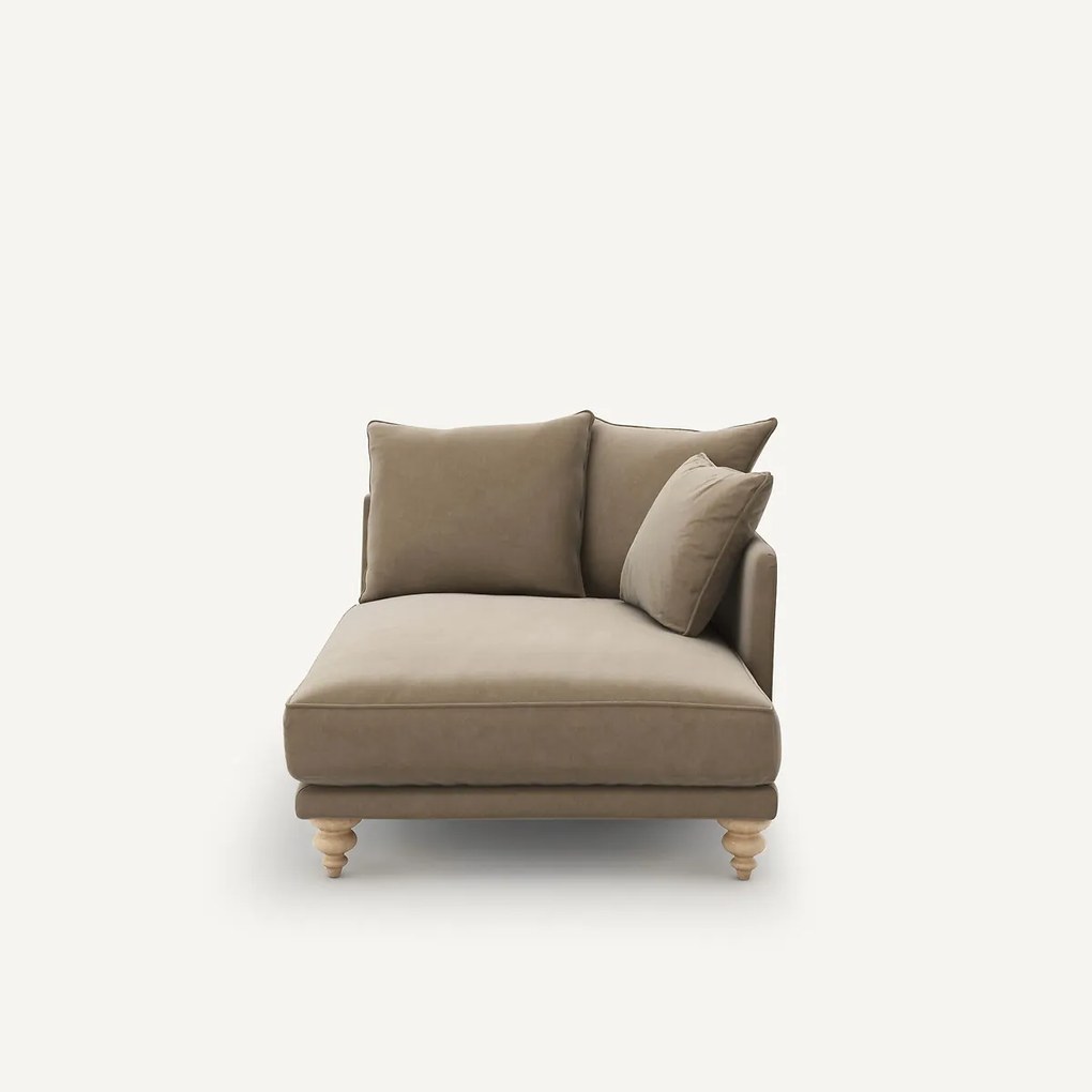 Longchair van fluweel, Lazare