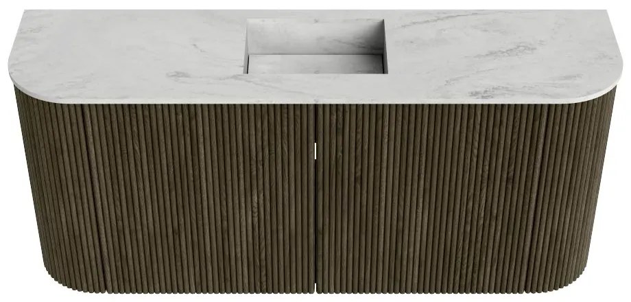 Mondiaz Joya DLux 95cm toiletmeubel ronding links/rechts shadow met wastafel faye midden 1 kraangat opalo