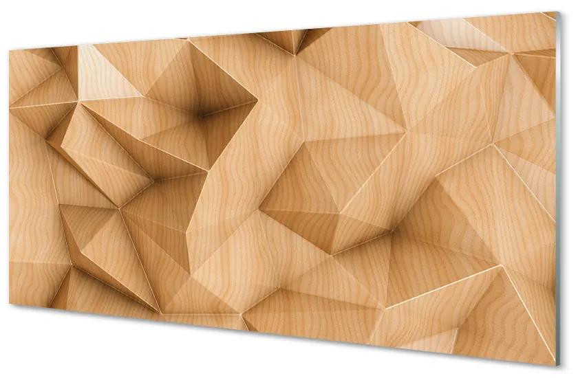 Plexiglas print Hout solide mozaïek 100x50 cm