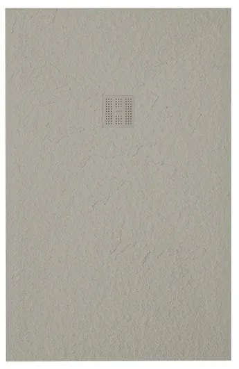 ZEZA Grade Douchebak - 100x80cm - antislip - antibacterieel - mineraalmarmer - rechthoek - mat new pearl (beige) 400000000000019902