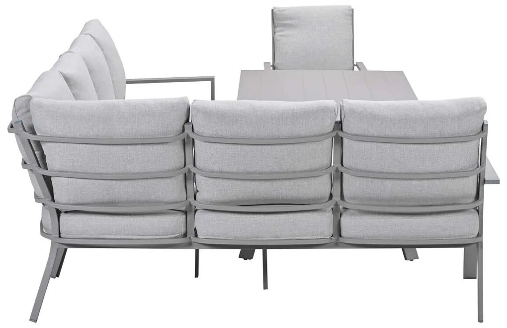 Garden Impressions Senja lounge dining set 4-delig links incl. stoel - valley sand