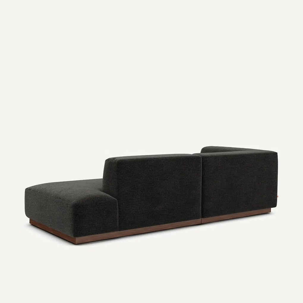 Linker hoekbank chenille fluweel, Jacopo