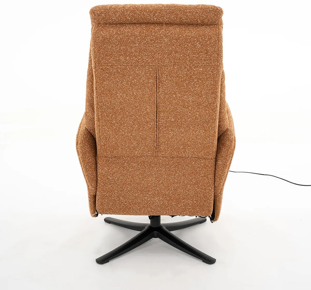 Elektrisch Verstelbare Stoel Stof Terracotta