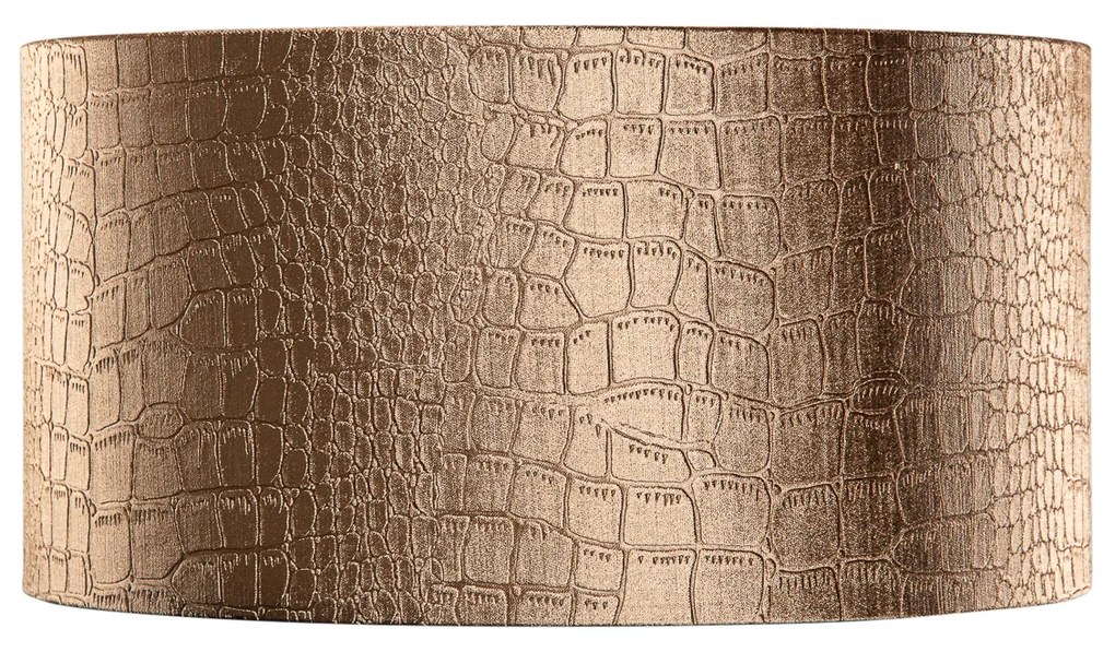 Velours lampenkap krokodil dessin met gouden binnenkant 50/50/25