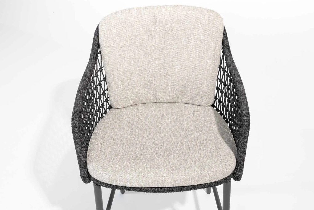 4 Seasons Outdoor Tramonti barstoel antraciet SALE  Tuinstoel    antraciet weerbestendig