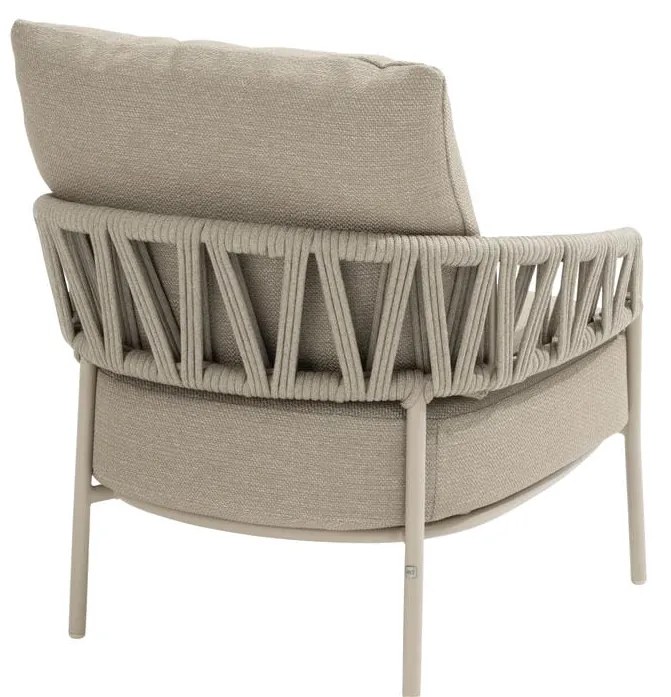 Taste by 4 Seasons Calma loungestoel latte Loungestoel taupe weerbestendig