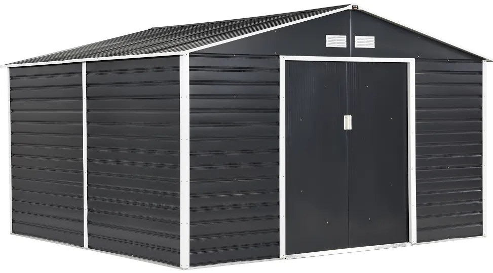Metalen tuinhuisje Lahti 3,4 x 3,2 m Store Boss antraciet