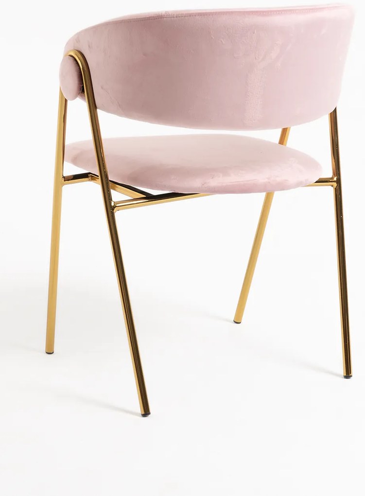 Mihu Goud Fluwelen Stoel