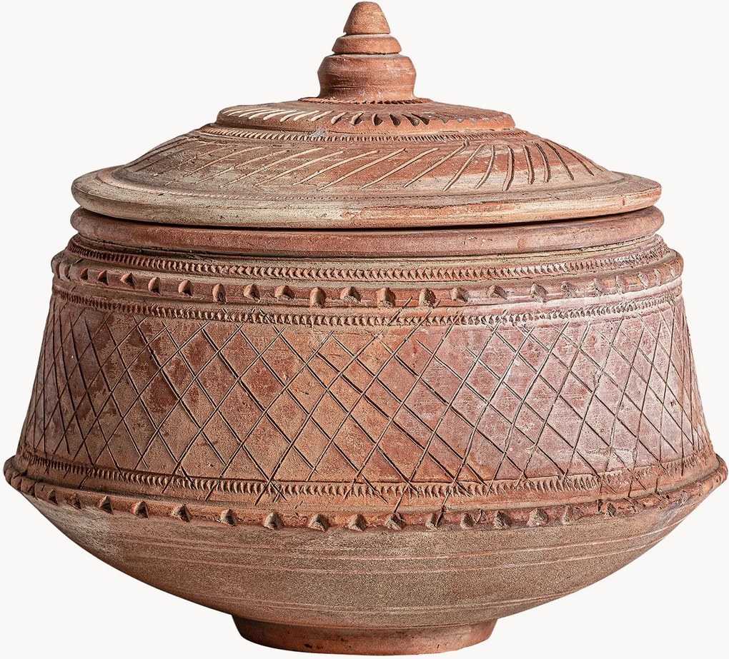 Handgemaakte opbergpot Tibor