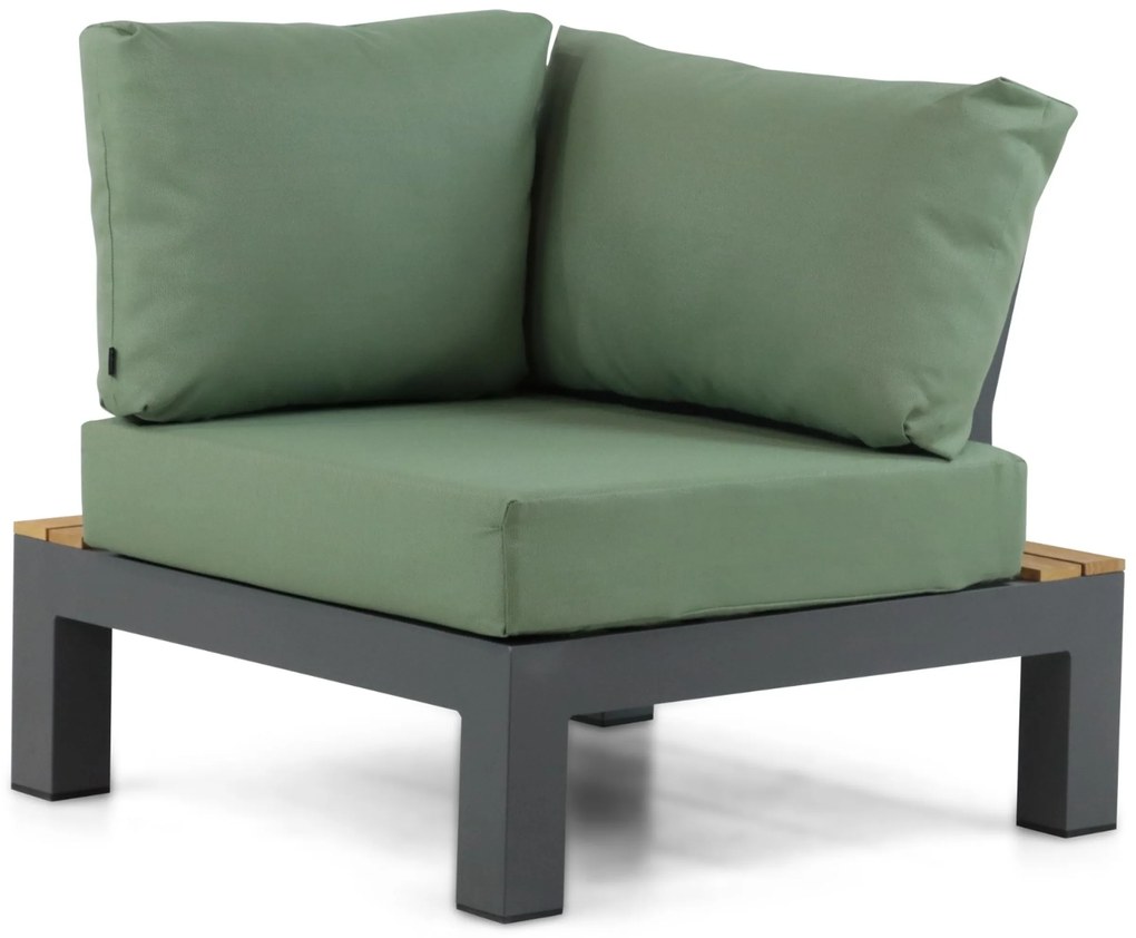 Loungeset 6 personen Aluminium/Teak Grijs Lifestyle Garden Furniture Vittoria