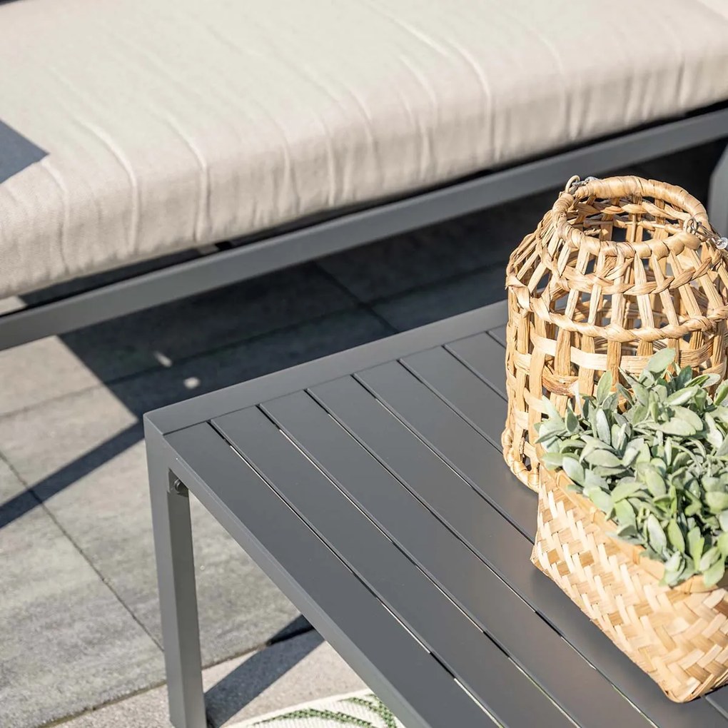 Garden Impressions Denver loungeset 4-delig links – donker grijs