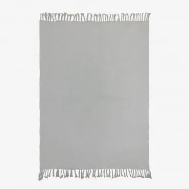 Eloi Katoenen Gasdoek Deken Ijsgrijs - Sklum