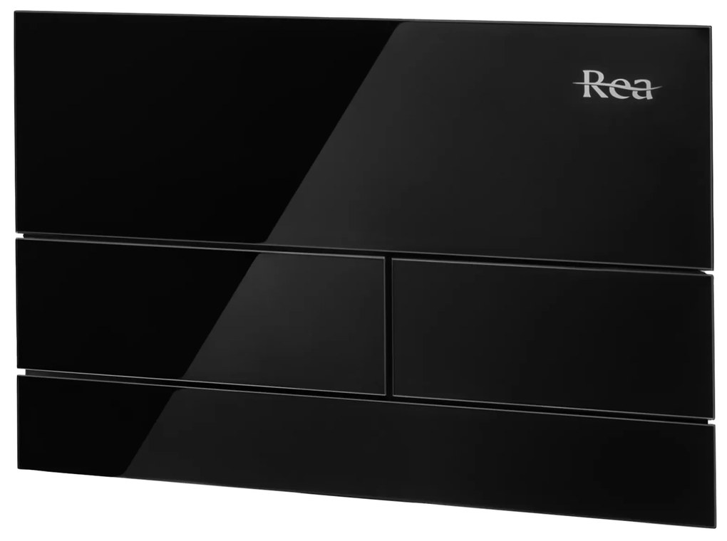 Drukknop voor WC-muurinstallatie K011A-Q Rea T Black Glass