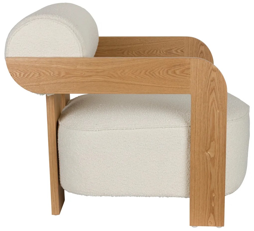 Zuiver Oolong Eiken Fauteuil Modern Design Beige