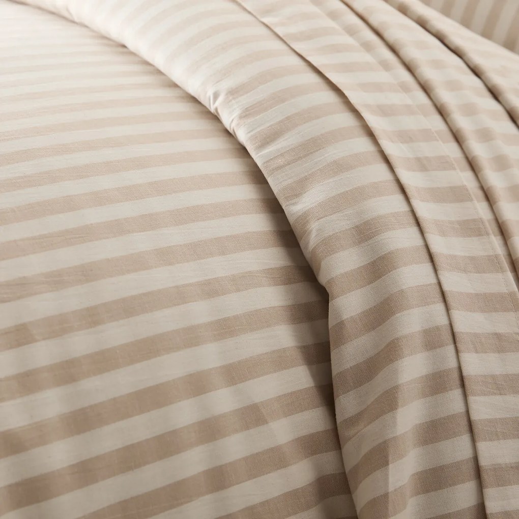 Dekbedovertrek in katoen, Soizic beige