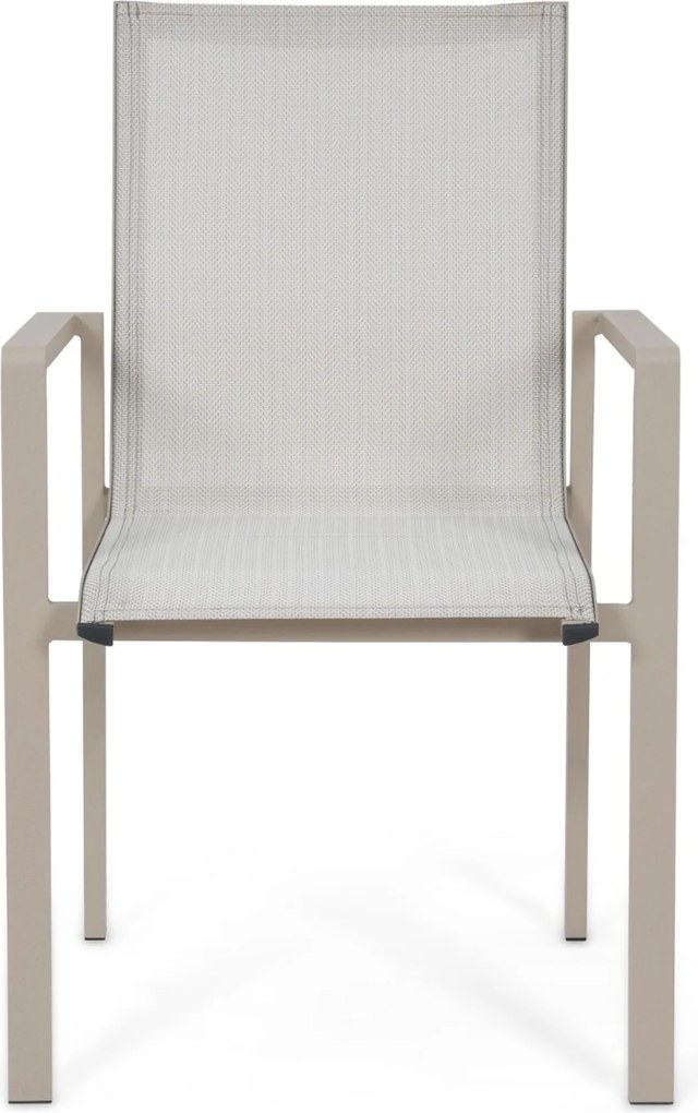 Tuinset Ronde Tuintafel 6 personen 150 cm Aluminium Zand/Beige  Lifestyle Garden Furniture Timo/Xento
