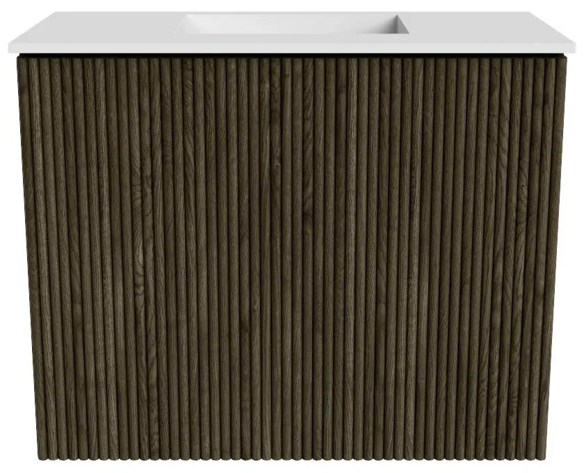 Mondiaz Joya 50cm toiletmeubel shadow met wastafel faye midden zonder kraangat talc
