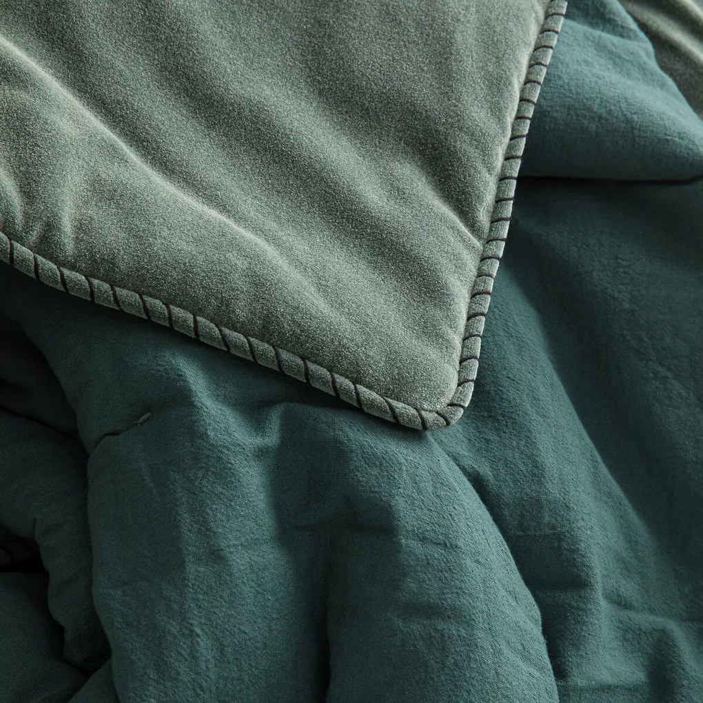 Dekbed in gewassen katoenfluweel, Parma