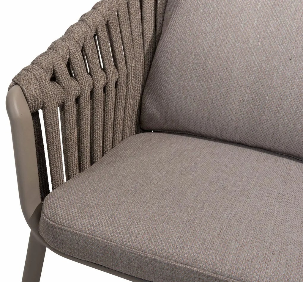 Taste by 4 Seasons Owen tuinset Cloud met Donato tuintafel met geprint keramisch blad Ø 160 cm Sale Tuinset antraciet weerbestendig