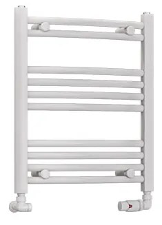 Eastbrook Wendover gebogen handdoekradiator 50x60cm 228W wit glans