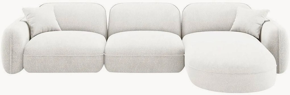 Modulaire fluwelen hoekbank Lucien, (4-zits), hoekdeel links