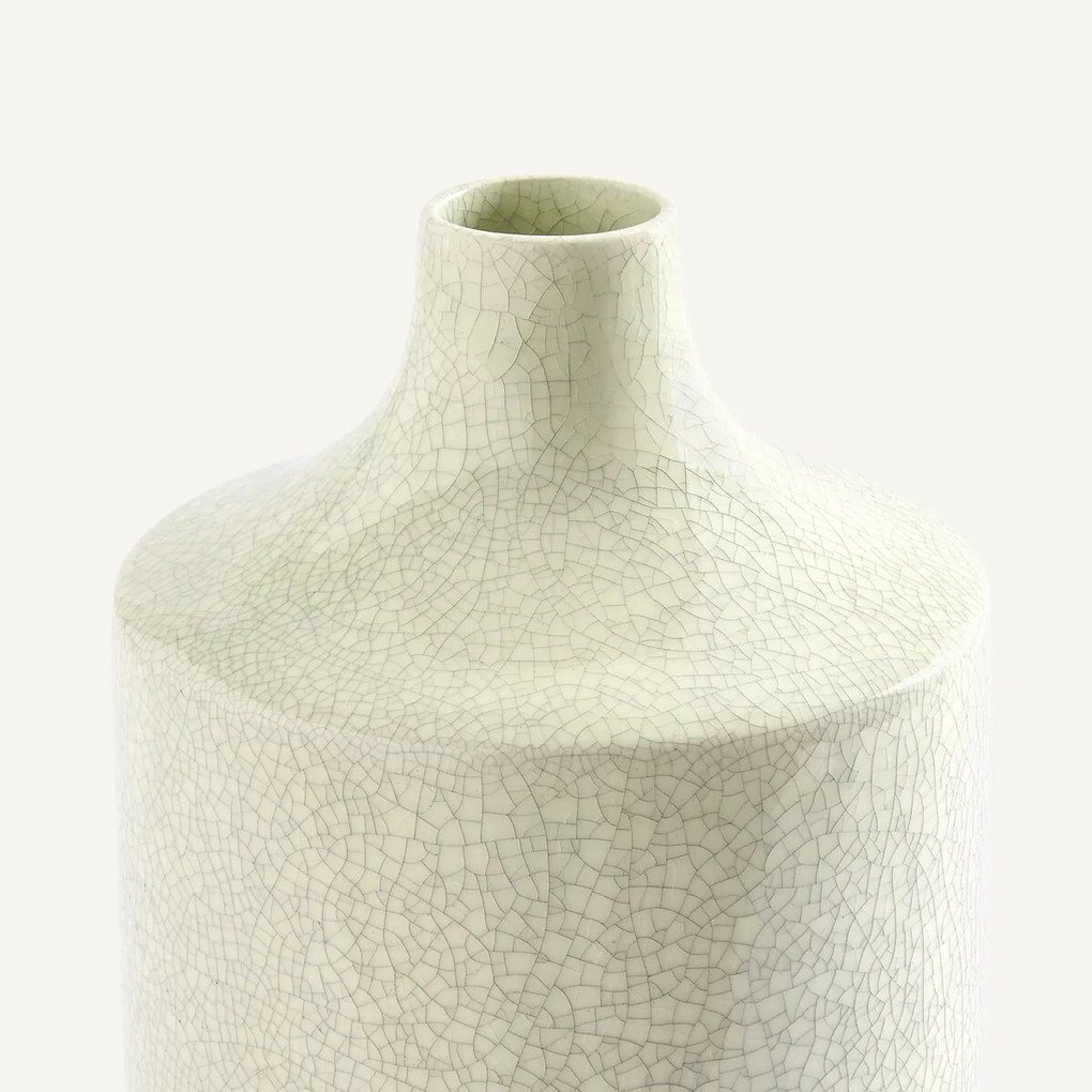 Gebarsten aardewerk vaas, hoogte 36 cm, CATANE