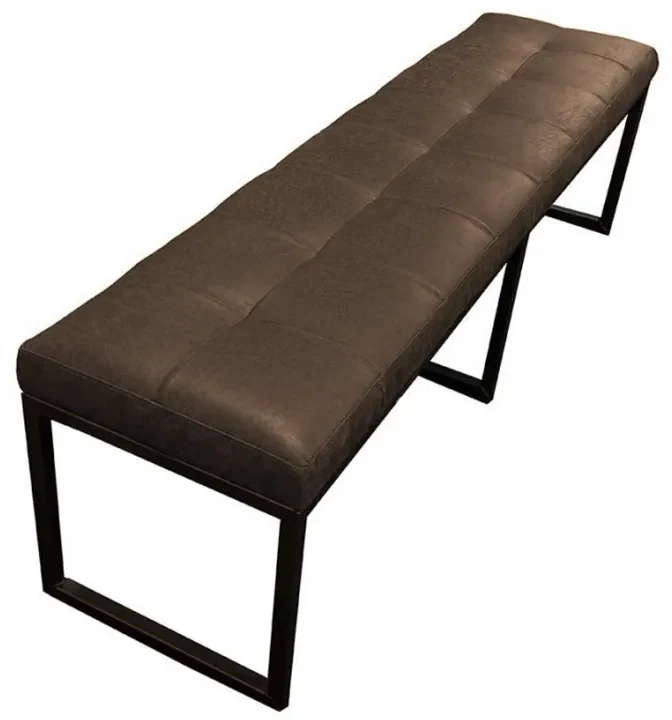 Eetkamerbank - Atlanta - leer Colorado bruin 04 - 160 cm