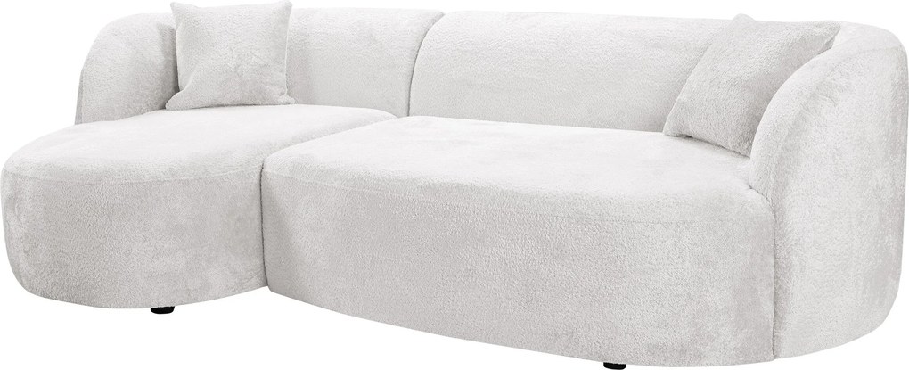 Hoekbank TrendyNest Gubor, Afwezig, Afwezig, 264x141x75cm, 124 kg, Poten: Kunststof