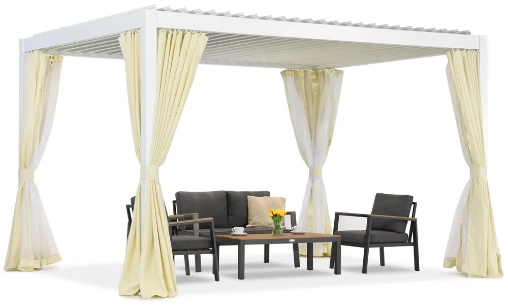 Lagos Premium 3x4 Tuinpunt vrijstaand terras pergola wit
