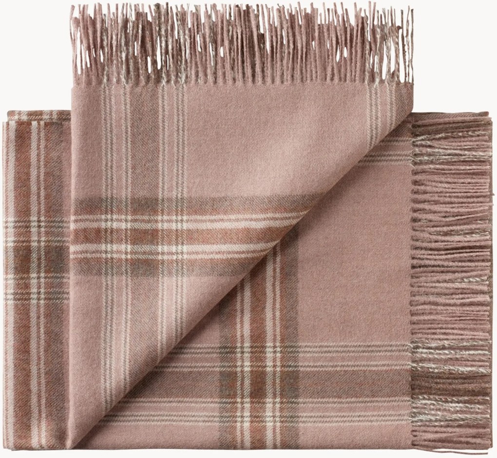 Baby-alpaca plaid Buenos Aires met franjes