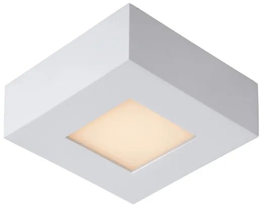 Lucide Brice vierkante plafondlamp 10.8cm 8W wit