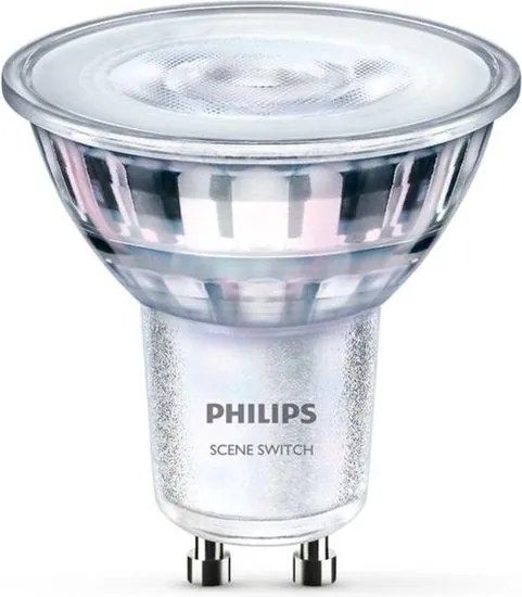 Philips SceneSwitch GU10 LED Spot 5-50W  Warm Wit-Neutraal Wit