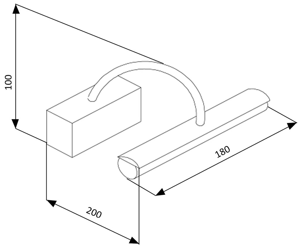 Sapho Vico spiegellamp R7S 100W chroom