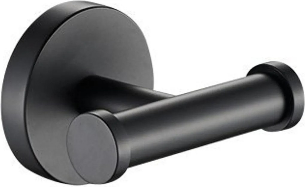 Plieger Vigo handdoekhaak dubbel mat zwart