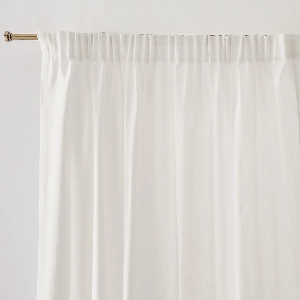 Puur katoenen gordijn, met aangerimpele bies en golf, Scenario