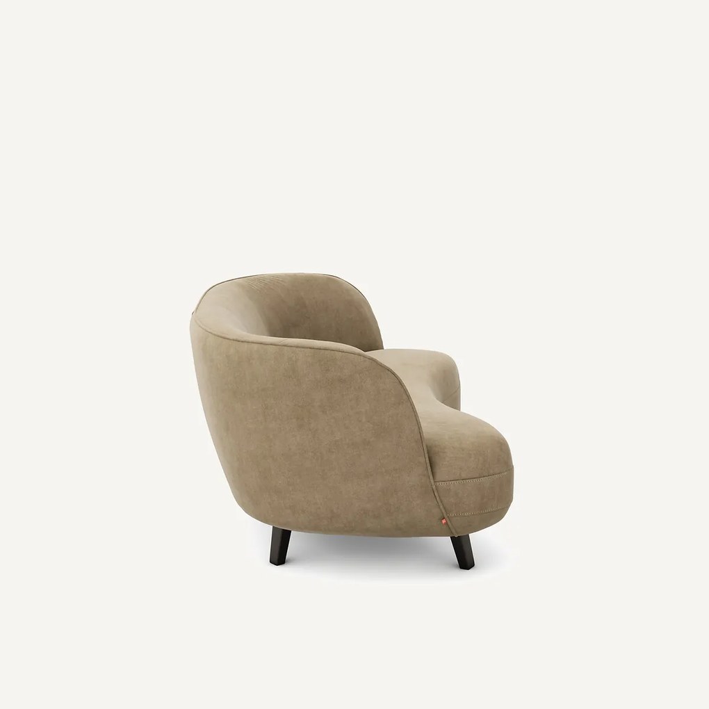 Sofa XS, 3 zits, in stonewashed fluweel, ROSEBURY, ontwerp Emmanuel Gallina
