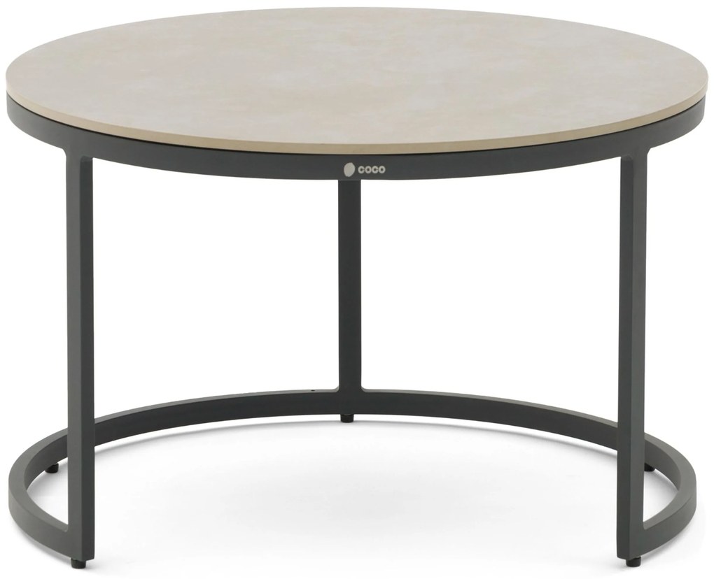 Hoek loungeset 5 personen Aluminium/rope Grijs  Coco Puerto/Santander