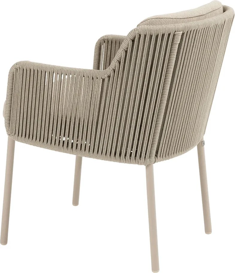 4 Seasons Bernini tuinset 7-delig - Prado tuintafel Ø160 cm - ceramic sabbia latte