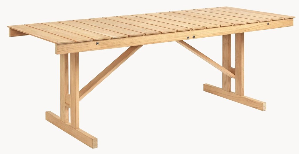 Inklapbaar tuintafel BM1771 van teakhout, 195 x 78 cm